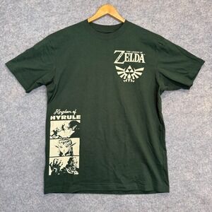 Legend of Zelda Kingdom of Hyrule Shirt Tee Men Large Link Graphic Triforce Rare